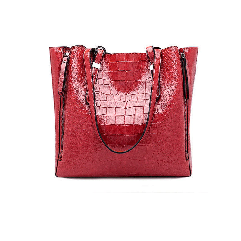Wholesale large capacity lady handbags high quality fashion women pu leather tote bag