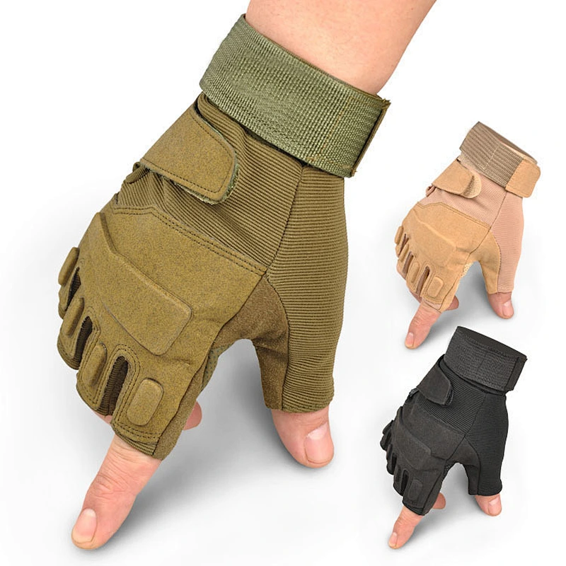 2017 Combat Training Army Shooting Outdoor Half Finger Tactical Gloves for men