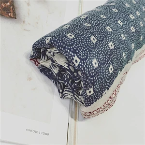 2018 New ladies fashion printing tassel ethnic style 180 * 100cm cotton scarf plain custom