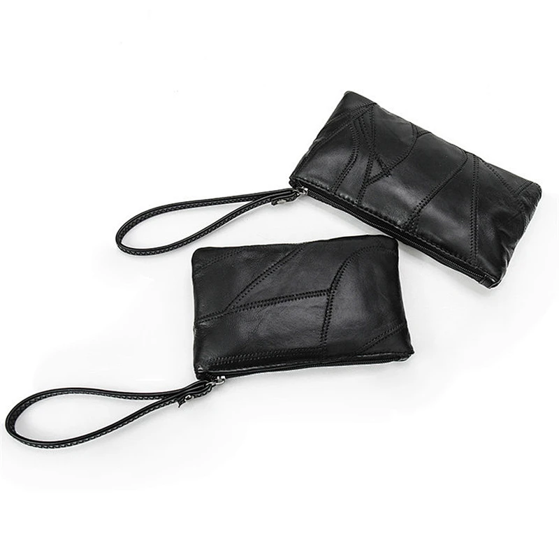Custom high quality fashion long wallets genuine leather women card wallet