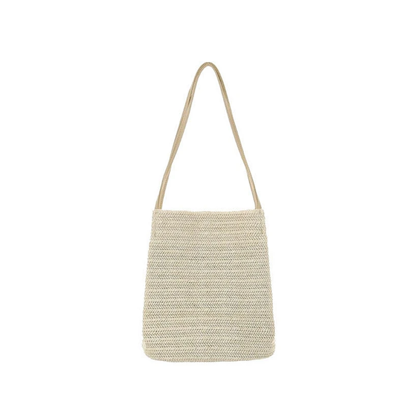 New summer fashion ladies simple handbag paper straw beach shoulder bag