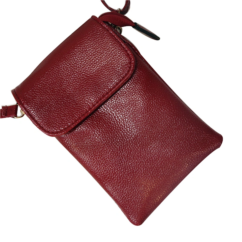 New fashion mini shoulder bag wallet pu leather crossbody cell phone bag