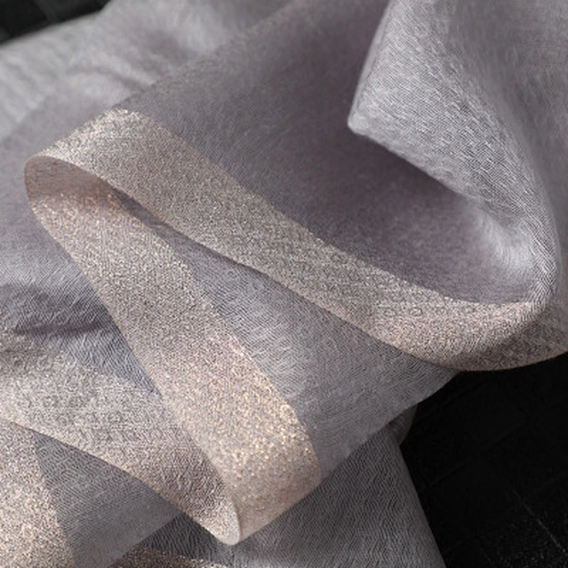 Solid color water ripple sunscreen shawl scarf wholesale china silk long scarf women