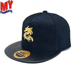 Wholesale Fashion Baseball Cap Custom Metal Logo Snapback Hats