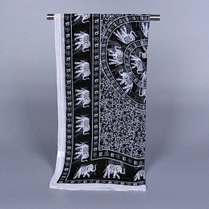 New Design chic shawl  Custom Printed 6 color elephant long chiffon scarf women
