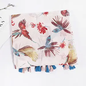2020 Summer New Bronzing Color Beach Towel Cotton Linen Scarf 180*90Cm Women Scarf Shawl