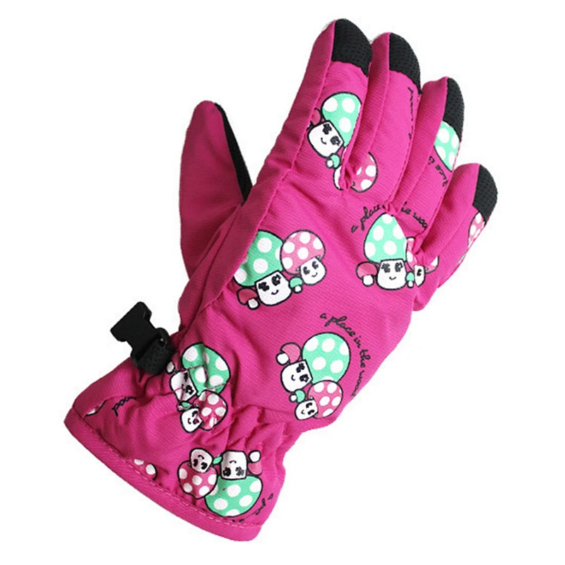 Winter Snowboard Skiing Windproof Print Warm Outdoor Sports  riding gloves motorcycle