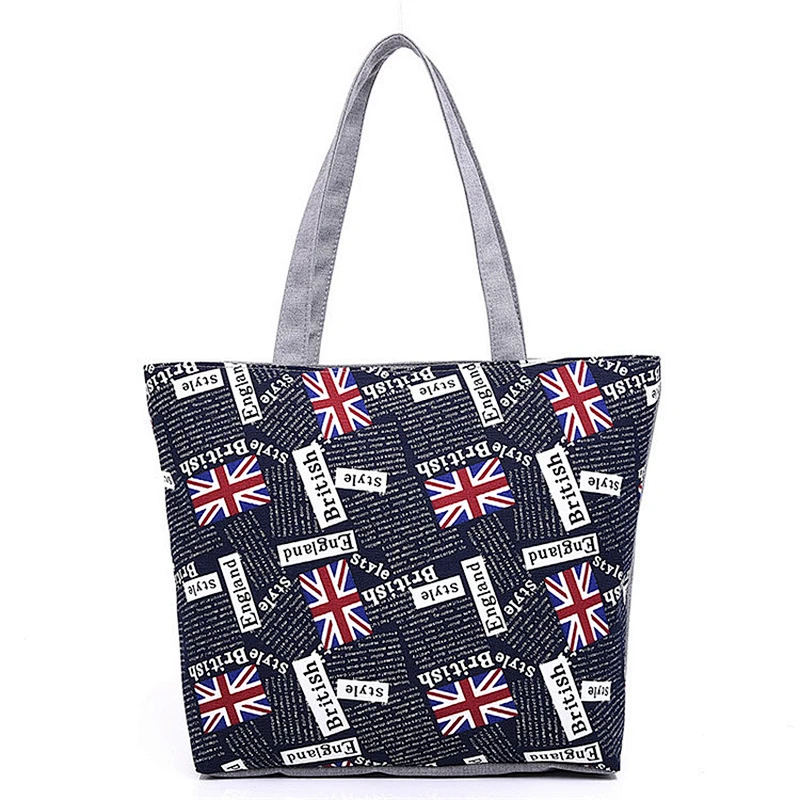 Wholesale Shoulder Promotional Women Custom Print Canvas Tote Bag
