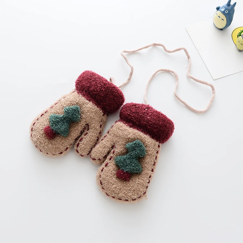 2019 Wholesale High Quality Cute Cartoon Mittens Winter Warm Kids Ski Gloves