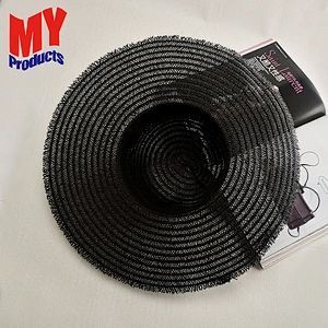 Custom Wholesale Handmade Fashion Pave Pearl Beach Straw Hats For Women