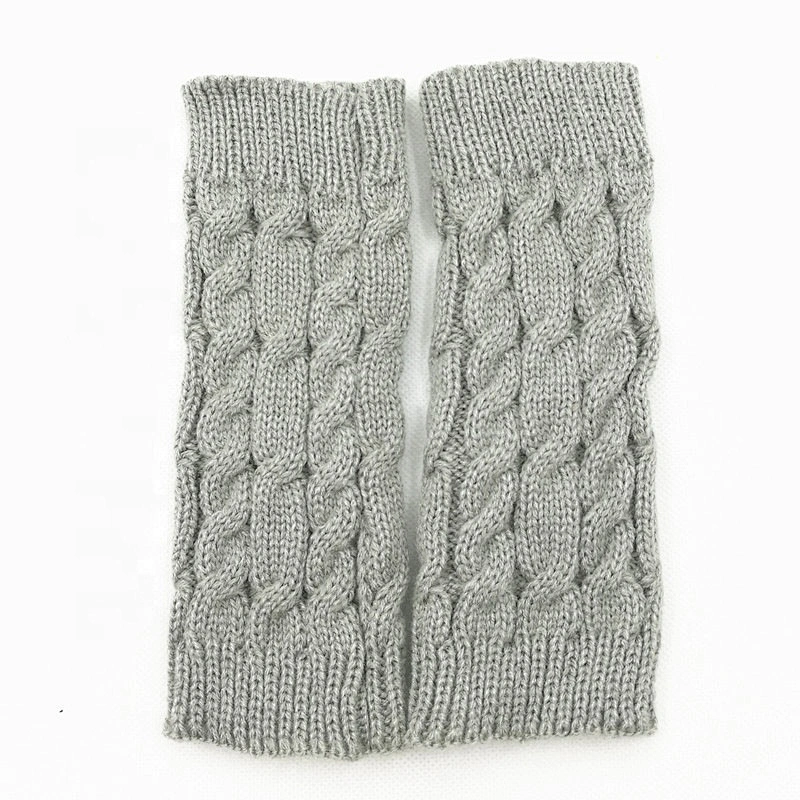 Women's Warm Gloves Knitted Thermal Half Finger Winter Glove