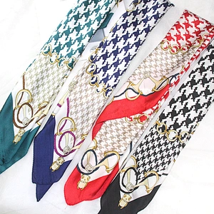 70cm houndstooth female decorative professional neck printing plain small square scarf