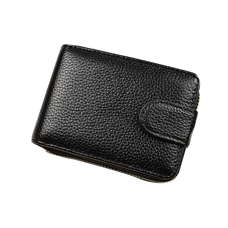 Fashion newest ladies card holder wallet custom high quality short genuine leather wallet