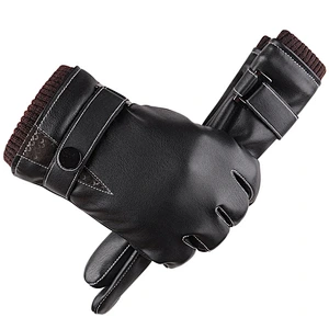 Men Winter Warm Skiing Cycling Riding Comfort cheap Driving Leather Glove