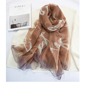 2020 printed excellent soft yarn summer female sunscreen oversized shawl yarn dyed scarves   scarf