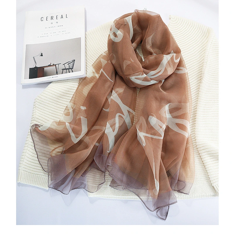 2020 printed excellent soft yarn summer female sunscreen oversized shawl yarn dyed scarves   scarf