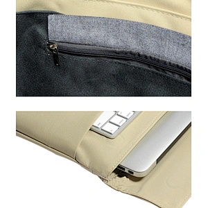 Hot products women canvas laptop business bag with thin and light leather handle