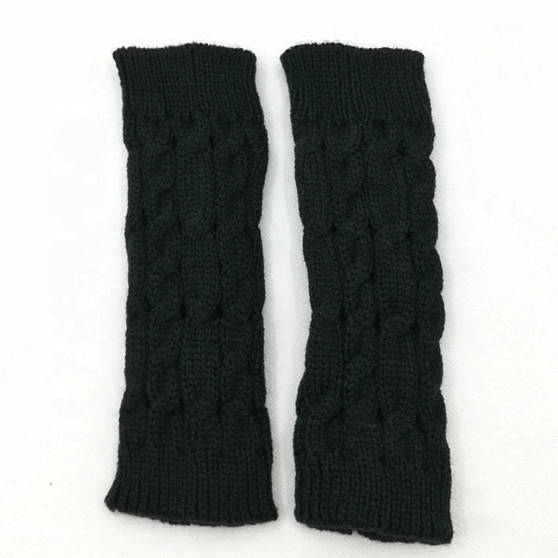 Women's Warm Gloves Knitted Thermal Half Finger Winter Glove