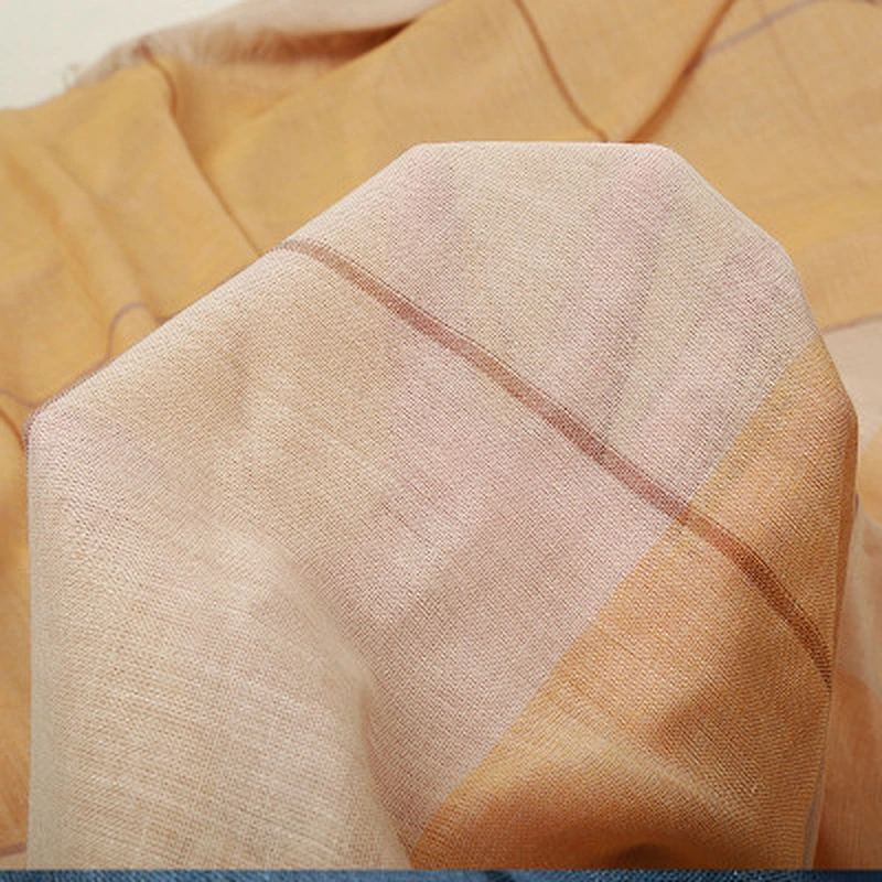 Short beard scarf oversized stitching travel sunscreen shawl women's cotton and linen scarf women