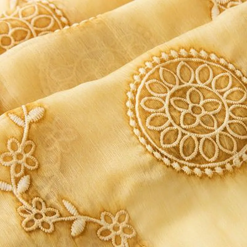 Solid colour embroidered silk sunscreenshawl scarf women malaysia tallit scarf and shawl wholesale
