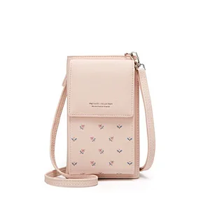 2020 new multifunctional printed ladies wallet mini crossbody phone pouch  bag