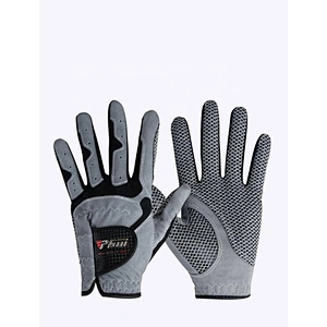 Custom Logo Anti-slip Left Hand Golfers Microfibre PU Leather Golf Gloves