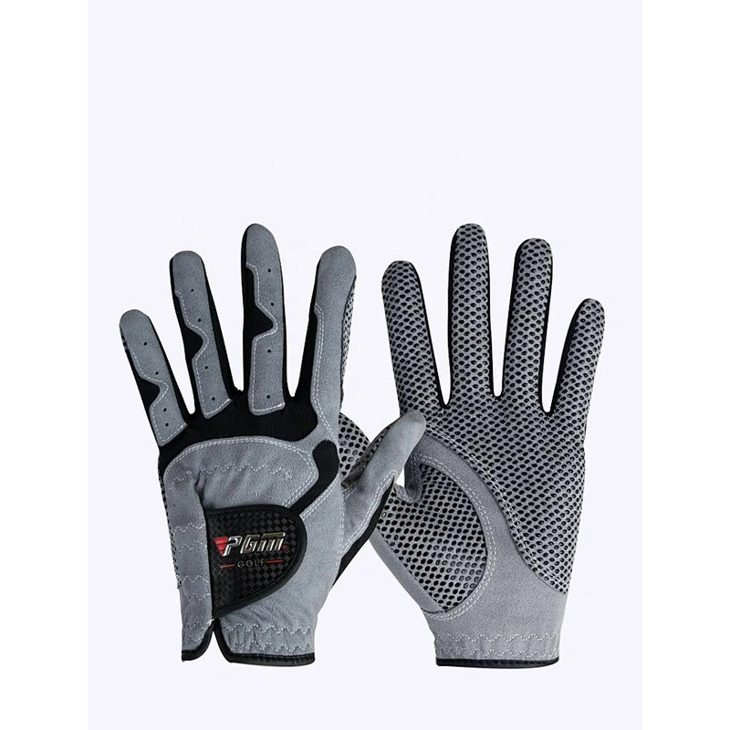 Custom Logo Anti-slip Left Hand Golfers Microfibre PU Leather Golf Gloves