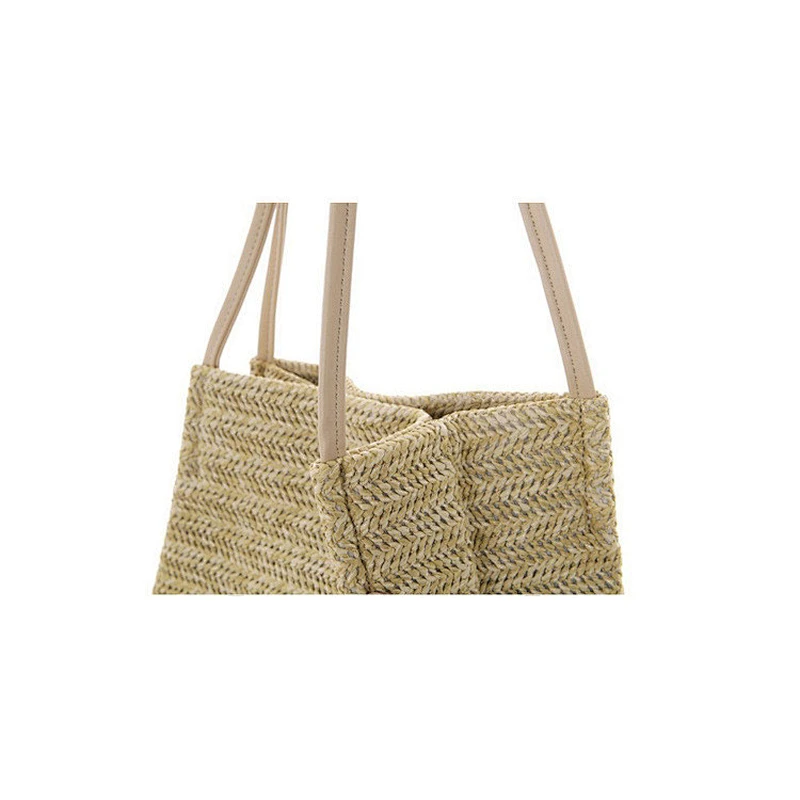 New summer fashion ladies simple handbag paper straw beach shoulder bag