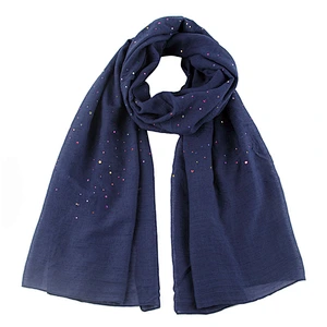 All-match ladies color bronzing sunscreen shawl polyester solid color travel beach hijab muslim shawl