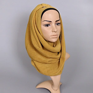 Multicolor optional wholesale corrugated islamic cotton crinkle scarf shawl hijabs