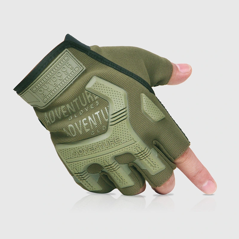 2017 Custom Men Outdoor Tactical Gloves Military Hiking popular Climbing Half Finger Gloves