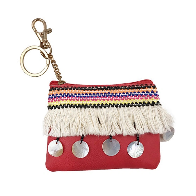 Wholesale Sequins Ethnic Style Cute Red Coin Purse