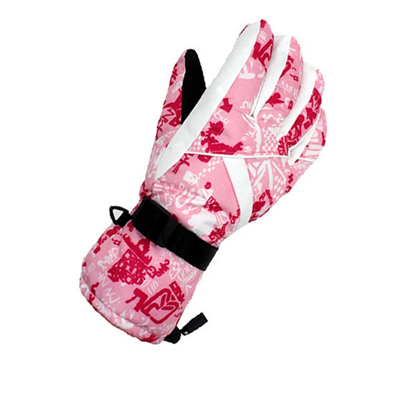 Custom Snow Winter Kids Ski Gloves Waterproof Ski Children Sport Gloves