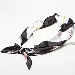 Factory wholesale simulation silk woman square gift elegant lady scarf silk scarf 90cm
