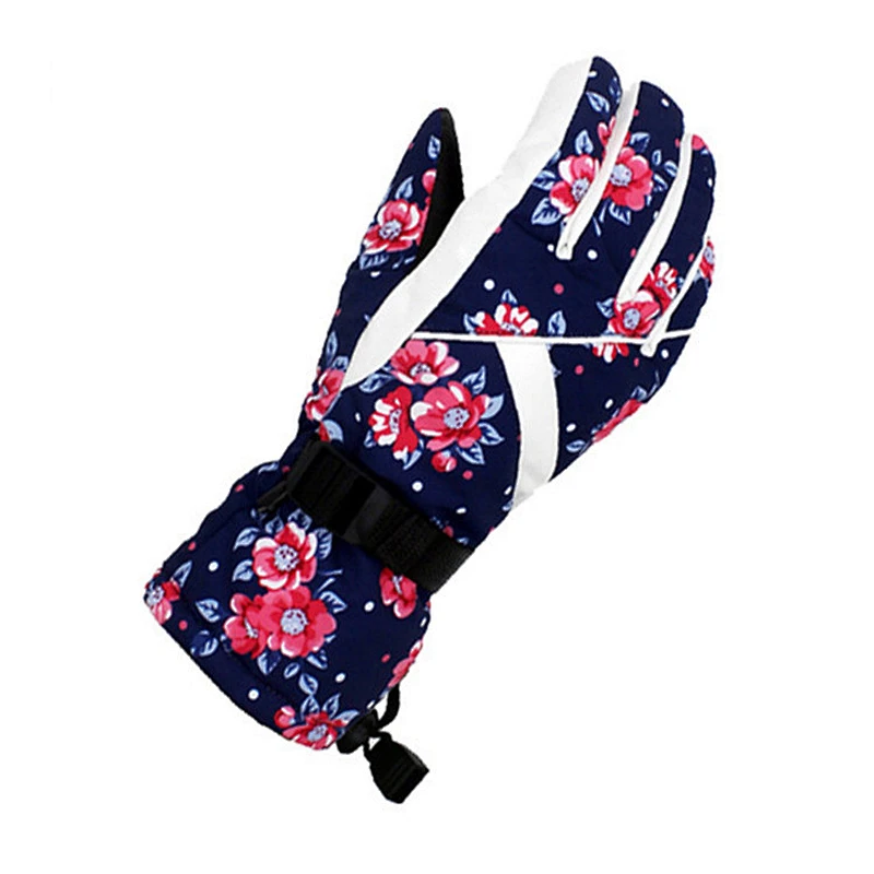 Custom Snow Winter Kids Ski Gloves Waterproof Ski Children Sport Gloves