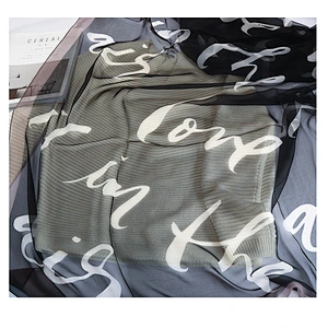 2020 printed excellent soft yarn summer female sunscreen oversized shawl yarn dyed scarves   scarf
