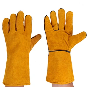 Leather Industrial Welding Working Protective Safety Gloves  Wear-resisting Thickened Gloves
