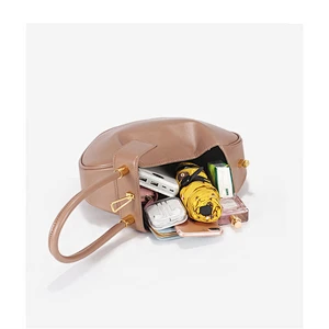 2019 New model genuine leather women vintage hand bags dumpling shape ladies tote handbag