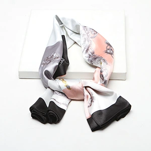 Factory wholesale simulation silk woman square gift elegant lady scarf silk scarf 90cm
