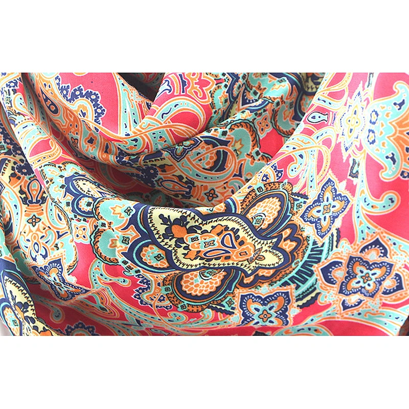 2020 new Oversized Sun protection Beach Big women large print silk scarf