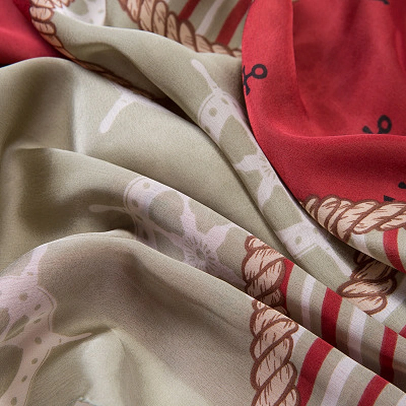 Long scarf sun protection wholesale pashmina double side artificial silk scarf shawl