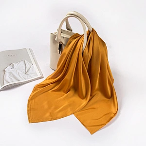 New spring female retro 70x70 square sunscreenscarf soft lady scarf silk scarf solid color
