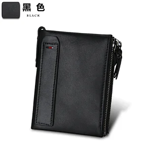Unique Quality Mens Business Genuine Leather Cork  Mens vintage Leather Wallet