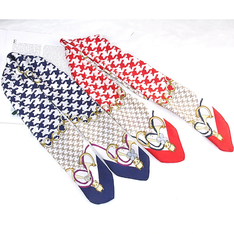 70cm houndstooth female decorative professional neck printing plain small square scarf