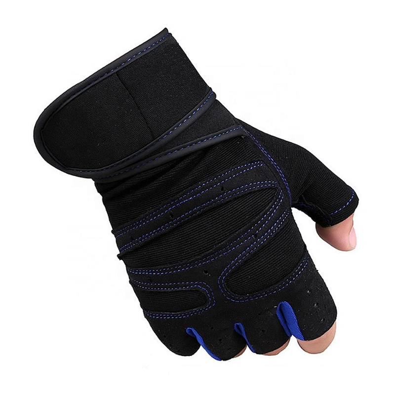 Sport Gloves Non Slip Gym Fingerless Gloves  Motorcycle Sport Safety Protective Gloves