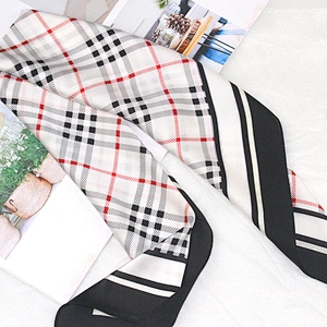 British style new silk satin printed 70cm small square scarf ladies scarf wholesale satin silk head patterned scarf