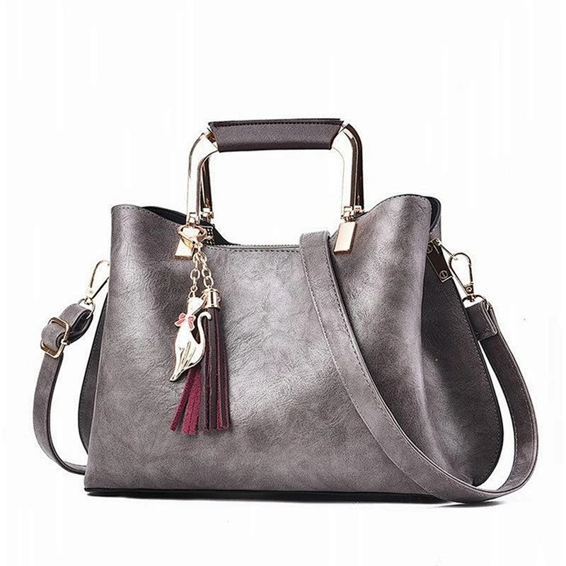 New custom fashion design ladies handbag woman shoulder bag pu leather tote bag