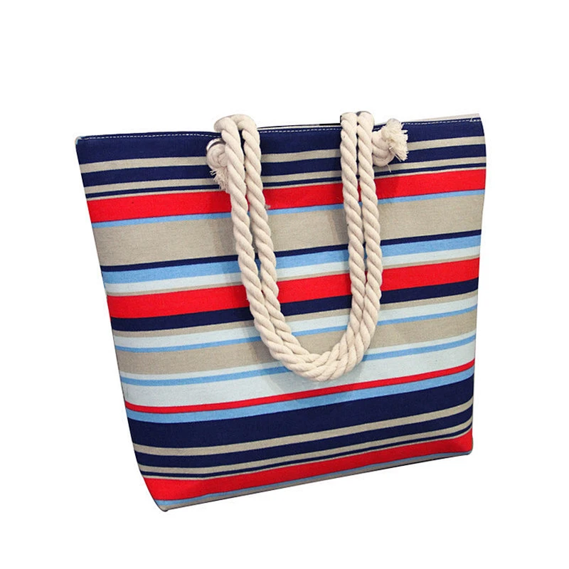 Wholesale Custom Ethnic Style Shoulder Handbag Multi Color Printed Canvas Tote Bag