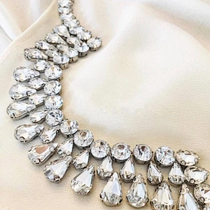 Factory spot muslim fashion crown hot diamond breathable pearl premium chiffon scarf women
