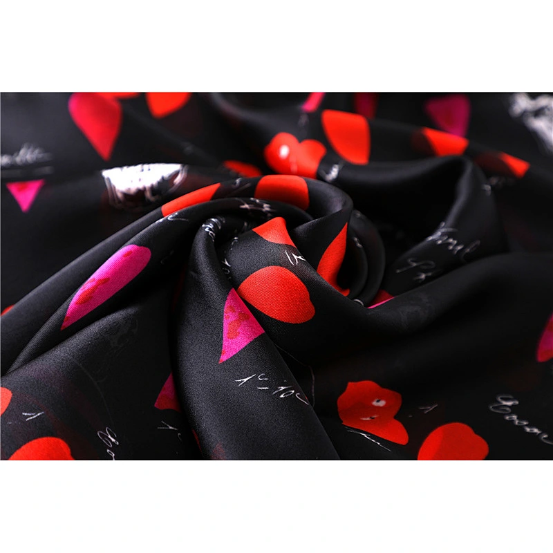 Personalized printed female summer sunscreen high quality silk scarf beach towel shawl